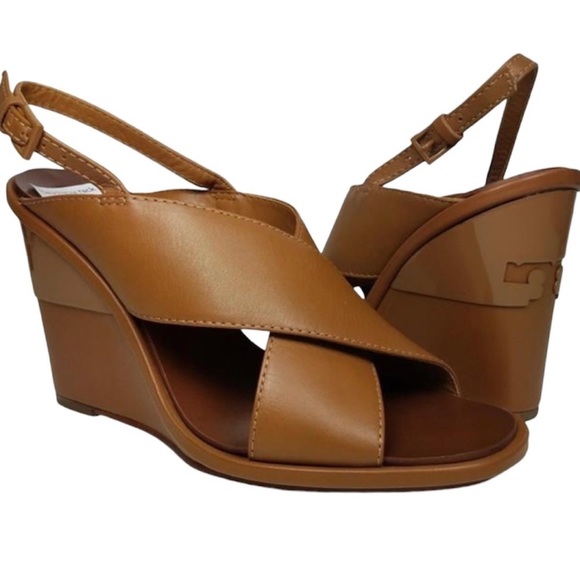 Tory Burch Gabrielle Wedge Sandals 7M - Picture 1 of 6